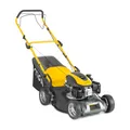 Produktbild: STIGA Combi 48 S – Rasenmäher mit Radantrieb, 139 cm³ Benzinmotor, 46 cm Schnittbreite, 60 L Grasfangkorb, Mulchstopfen inklusive