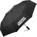 Produktbild: Huuraa Regenschirm Save Water Drink Secco Sektflasche 98cm Schwarz Sturmfest Taschenschirm Geschenkidee
