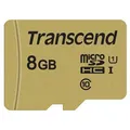 Produktbild: Transcend microSDHC Card 500S UHS-I U1 Cl10 95/60MB/s 8 GB