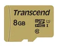 Produktbild: Transcend 8GB microSDHC 500S Speicherkarte UHS-I, C10, U3, V30, 4K, Full HD, bis zu 95/80 MB/s, entwickelt für Actionkameras und Drohnenkameras - TS8GUSD500S