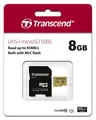 Produktbild: Transcend Micro SDHC Karte 8GB Speicherkarte 500S UHS-I U1 Class 10 Speicherkarte