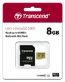 Produktbild: Transcend Micro SDHC Karte 8GB Speicherkarte 500S UHS-I U1 Class 10