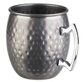 Produktbild: APS 93346 Becher MOSCOW MULE, Ø 9 cm, Höhe 10 cm, 0,5 Liter, Edelstahl, Antik-Edelstahl-Look, gehämmerte Oberfläche