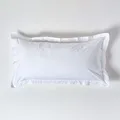 Produktbild: HOMESCAPES Perkal Kissenbezug weiß mit Stehsaum & Hotelverschluss 50x90 cm, 100% ägyptische Baumwolle, Fadendichte 200