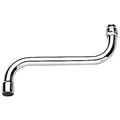 Produktbild: GROHE Rohrauslauf (für Küchen-Wandbatterien, Auslauf mit Mousseur, Verschraubung M 22 x 1, Ausladung 200 mm), chrom, 13051000