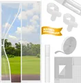 Produktbild: KESSER® Magnet Fliegengitter Tür Insektenschutz Magnetvorhang Türvorhang Schutzgitter mit kinderleichter Inkl. Klebemontage für Balkontür Terrassentür Kellertür Montage Ohne Bohren