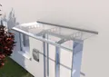 Produktbild: Gutta Pultvordach PT/ET 200 | Edelstahl | Haustürvordach 2000 x 900 mm