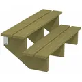 Produktbild: Plus Außentreppe Kiefer 2 Stufen 120 Cm Breit Außentreppe