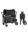 Produktbild: VEVOR Wagon Kinderwagen für 4 Kinder Push Pull Quad Faltbarer Kinderwagen