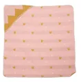 Produktbild: David Fussenegger Babydecke Kapuze Juwel 'Kronen' 80 x 80 cm Altrosa