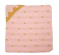 Produktbild: Kinderdecke Kapuze Juwel 'Kronen' 80 x 80 cm Altrosa, DAVID FUSSENEGGER
