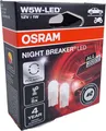 Produktbild: OSRAM W5W-LED GEN2 12V 1W NIGHT BREAKER mit Straßenzulassung 2825DWNB-2HB
