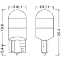 Produktbild: Glühlampe, Innenraumleuchte OSRAM 2825DWNB-2HFB für BMW 3 (E90) 2 2004-2007