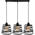 Produktbild: 3 Lampen Pendelleuchte modern kreativ Lampe Spirale Wasserfall Vintage Metall...
