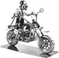 Produktbild: BRUBAKER Motorrad Metall Schraubenmännchen Figur Schweiß-Kunst Handarbeit Unikat