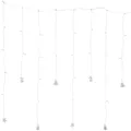 Produktbild: Star Trading LED Lichtervorhang Weihnachten 6/18h Timer Acryl Figuren Batteriebetrieb 100x80cm
