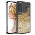 Produktbild: EAZY CASE - Glitzer Hülle - kompatibel mit Samsung Galaxy A35 Handyhülle für Samsung Galaxy A35 Hülle Silikon leichtes Shiny Cover stoßfestes Phone Case als Fallschutz in Gold