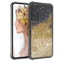 Produktbild: Für Samsung Galaxy A35 Handyhülle Flüssig Glitter Stern Hülle Handy Cover Gold