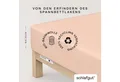 Produktbild: Schlafgut Spannbettlaken CASUAL u.a. in Gr. 90x200, 140x200 oder 180x200 cm, 100% Baumwolle, Jersey, Gummizug: rundum, (1 Stück), Bettlaken für Matratzen bis 25 cm Höhe, zuverlässig, langlebig, weich