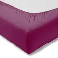 Produktbild: Estella Mako Zwirn Jersey Spannbettlaken in Fuchsia 90-100x200 cm Fuchsia