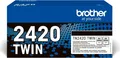 Produktbild: Brother TN2420 TWIN 2er-Pack Hohe Ergiebigkeit Schwarz original Tonerpatrone für DCP-L2510 L2530 L2537 L2550 HL-L2350 L2370 L2375 MFC-L2713 L2730 L2750 (TN2420TWIN)