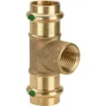 Produktbild: Viega - Sanpress T-Stück 115944 22 x Rp 1/2 x 22 mm, Rotguss oder Siliziumbronze, SC-Contur