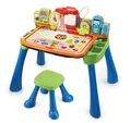 Produktbild: Vtech 5-in-1 Magischer Schreibtisch – Interaktiver Kinderschreibtisch inkl. Hocker – Mit Kreidetafel, Staffelei, Schreibfeld und Projektor – Für Kinder von 3-6 Jahren