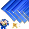 Produktbild: 20 Blatt Blumenstrauß Geschenkpapier Wasserdicht Blumen Papier (Blau, 58x58cm)