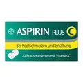 Produktbild: Aspirin Plus C | Erkältungsmittel mit Vitamin C | schnell gegen Kopf-, Hals- und Gliederschmerzen | Nr. 1 Erkältungsmarke | 1x 20 Brausetabletten
