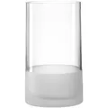 Produktbild: Leonardo Novara Deko-Vase aus satiniertem Glas, zylinderförmige Blumen-Vase, elegantes Windlicht aus Glas für Kerzen, Höhe: 26 cm, Durchmesser 15 cm, 018629