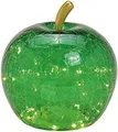 Produktbild: G.Wurm GmbH LED Dekoobjekt LED Dekolampe Apfel Glas 20er LED Lichterkette Timer Ø16cm grün