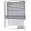 Produktbild: Rollo Raffrollo ., heine, halbtransparent, Ösen mit Fensterhaken grau 100 cm x 140 cm