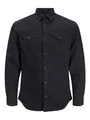 Produktbild: JACK & JONES Herren Jjesheridan Shirt L/S Jeanshemd, Black Denim, XS EU