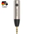 Produktbild: AUX Bluetooth Adapter Auto, MaedHawk BT5.4 mit Mikrofon, Silber, 3,5 mm Klinke