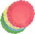 Produktbild: Paper Doilies Mix 165 cm 65 Zoll 100 Stück runde Spitzenteller für Partys Hoc...