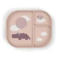Produktbild: Done by Deer Foodie Kinderteller mit Unterteilung - Kinder & Baby Teller Rutschfest - BPA-Freies Kindergeschirr und Babygeschirr aus 100% PP in Lebensmittelqualität - 22x18x2 cm