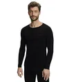 Produktbild: FALKE Herren Baselayer-Shirt Warm Round Neck M L/S SH Funktionsgarn Schnelltrocknend 1 Stück, Schwarz (Black 3000), S