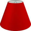 Produktbild: Premium Lampenschirm Stehlampe Hängelampe Rot Baumwolle E14/E27 M=UØ 25cm