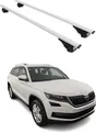 Produktbild: Dachträger Grundtäger für Skoda Kodiaq 2016-2024 75kg Metall Silber 2 tlg