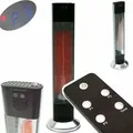 Produktbild: Apex - Funk Heizstrahler 2000w Infrarot Terrassenheizung Fernbedienung Wärmstrahl 56177