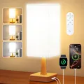 Produktbild: OYADISIIOP Tageslichtlampe 10000 Lux Lichttherapielampe mit 3 Farbtemperaturen, Dimmer, Fernbedienung, USB C und A - ports, UV-freies Tageslicht für Haus/Büro Verwendung als Lift Stimmung, Flader