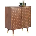 Produktbild: Kare-Design Kommode, Braun, Gold, Holz, Metall, Mangoholz, massiv, 1 Fächer, 75x90x40 cm, Typenauswahl, Wohnzimmer, Kommoden & Sideboards, Kommoden