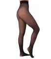 Produktbild: Nur Die Warm & Transparent 50 DEN gefütterte Fein-Strumpfhose beige durchscheinend Komfortbund blickdicht Damen, schwarz, M