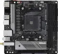 Produktbild: ASRock B550M-ITX/ac - Motherboard - Mini-ITX - Socket AM4 - AMD B550 Chipsatz - USB-C Gen1, USB 3,2 Gen 1 - Bluetooth, Gigabit LAN, Wi-Fi - Onboard-Grafik (CPU erforderlich) - HD Audio (8-Kanal) (90-MXBDH0-A0UAYZ)