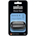 Produktbild: Braun Series 5 Elektrorasierer Scherkopf, ORIGINAL Ersatzscherteil vom Hersteller passend für Braun Herren Rasierer Series 5 und 6 (Modelle ab 2020), 53B, schwarz, 1er Pack