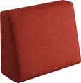 Produktbild: sunnypillow Palettenkissen mit abnehmbarem Bezug Kaltschaum Palettenauflage Palettenpolster Palettensofa Sitzkissen Rückenlehne Indoor Outdoor Seitenkissen 60x40x20/10cm Rot