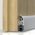 Produktbild: Athmer - Türdichtung Schall-Ex® Applic a 1-seitig Länge 805 mm Aluminium silber Holztüren