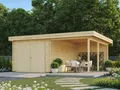 Produktbild: Fjordholz Garage Ken 28 mit Seitendach