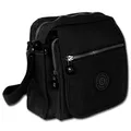 Produktbild: Bag Street Damenhandtasche Umhängetasche Tasche schwarz Nylon 20x22x10 OTJ218S