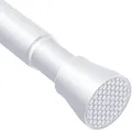Produktbild: Verstellbare Gardinenstange ohne Bohren 70-120cm Teleskopstange Weiß 22mm